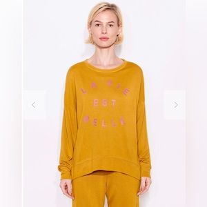 NWT Sundry LA VIE oversized sweatshirt in honey - L/3